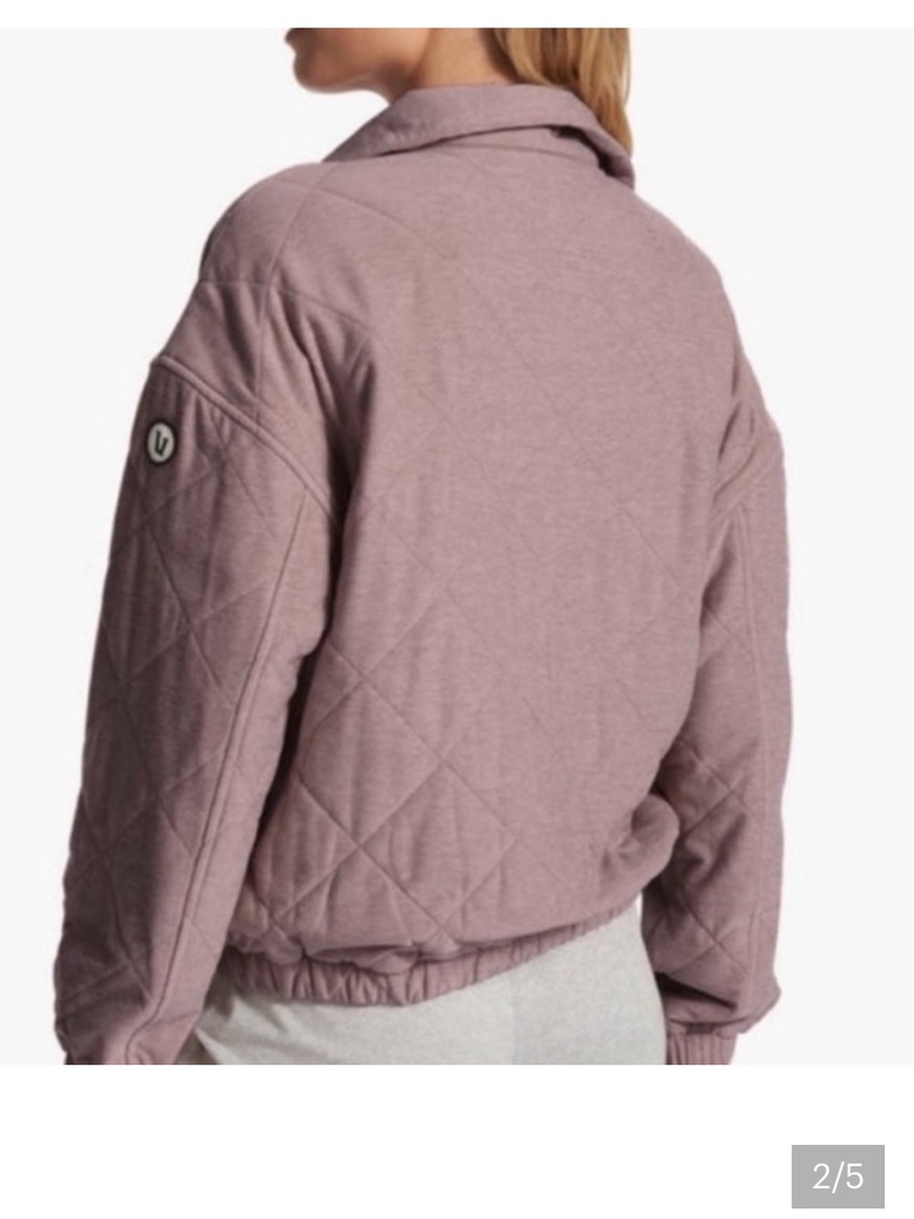 Vuori Halo Insulated Quilted Jacket Hazel Heather Small - Picture 11 of 12